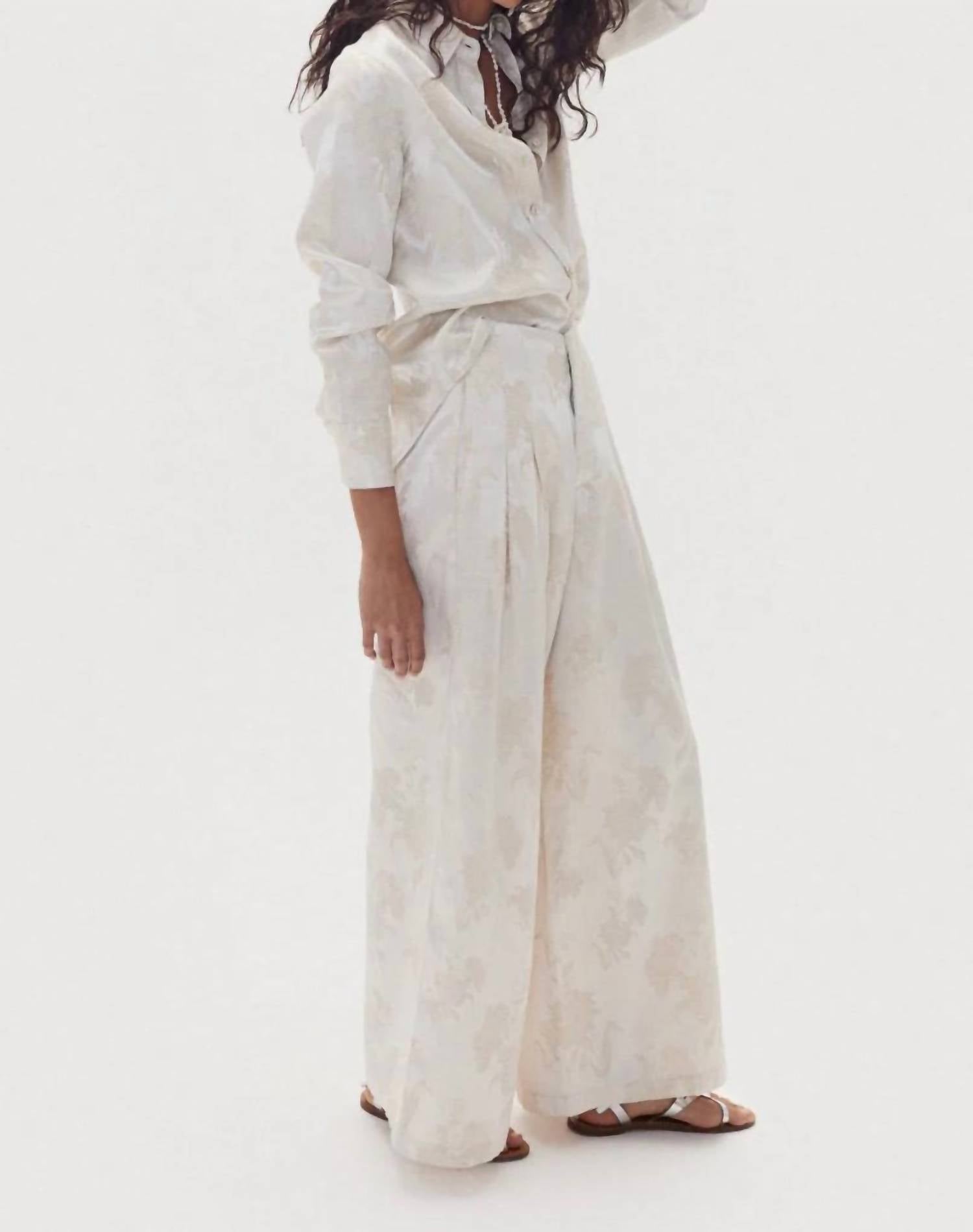 Lanhtropy - Culotte Brocade Pant