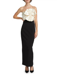 RONNY KOBO Kane Dress in black ivory - women's dress