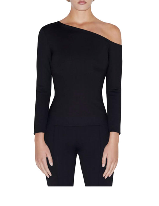 Rosetta Getty - Long Sleeve Off the Shoulder Top