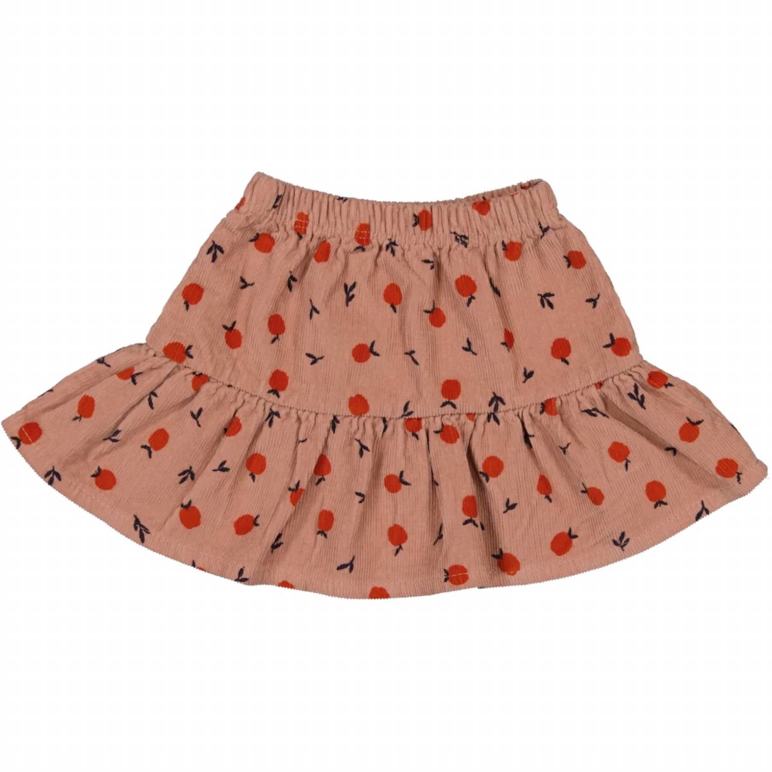Bean'S Barcelona - Girl's Apple Printed Corduroy Skirt
