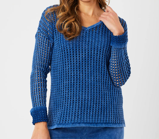 Angel Apparel - Crochet V-Neck Sweater