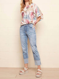 Charlie B - Cuffed Hem Crop Jeans
