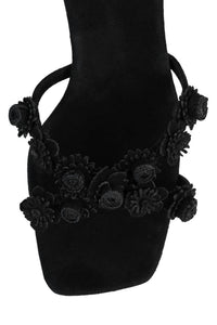 Jeffrey Campbell - Women's Ditzy Block Heel Flower Strap Sandal