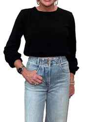 Bobi - Long Sleeve Elastic Hem Tee