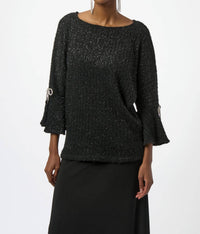 Joseph Ribkoff - Embellished Relaxed Fit Pullover Top