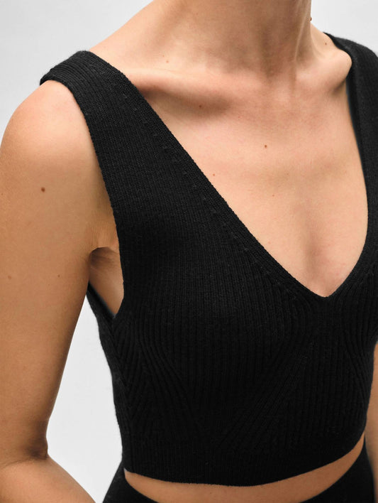 White + Warren - Superfine Merino Bralette Top