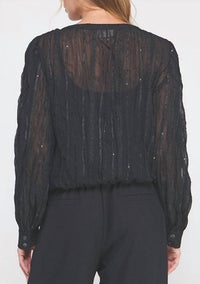 Allie Rose - Sequin Blouse