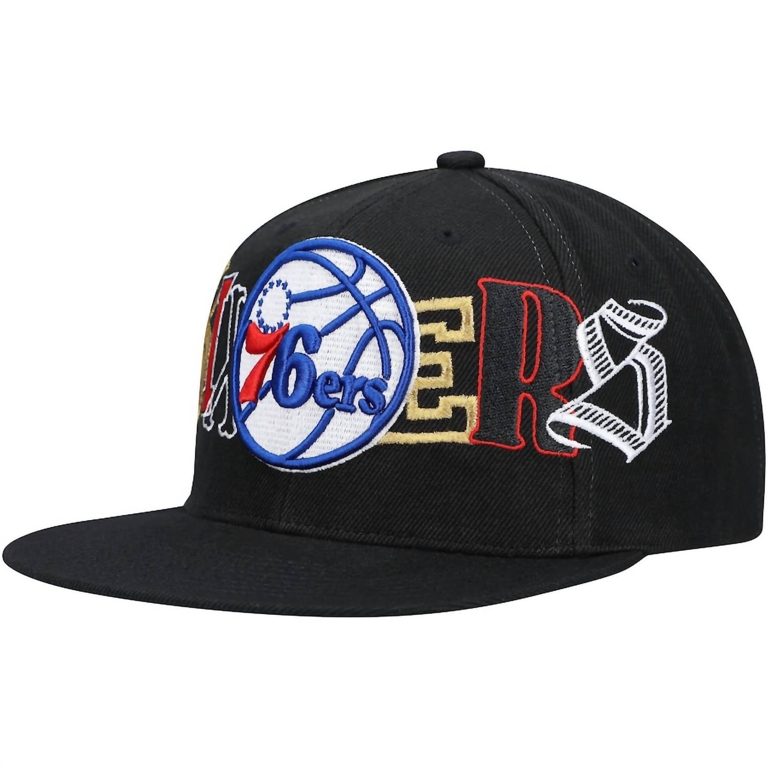 Mitchell & Ness - MEN'S NBA PHILADELPHIA 76ERS HYPE TYPE SNAPBACK HAT