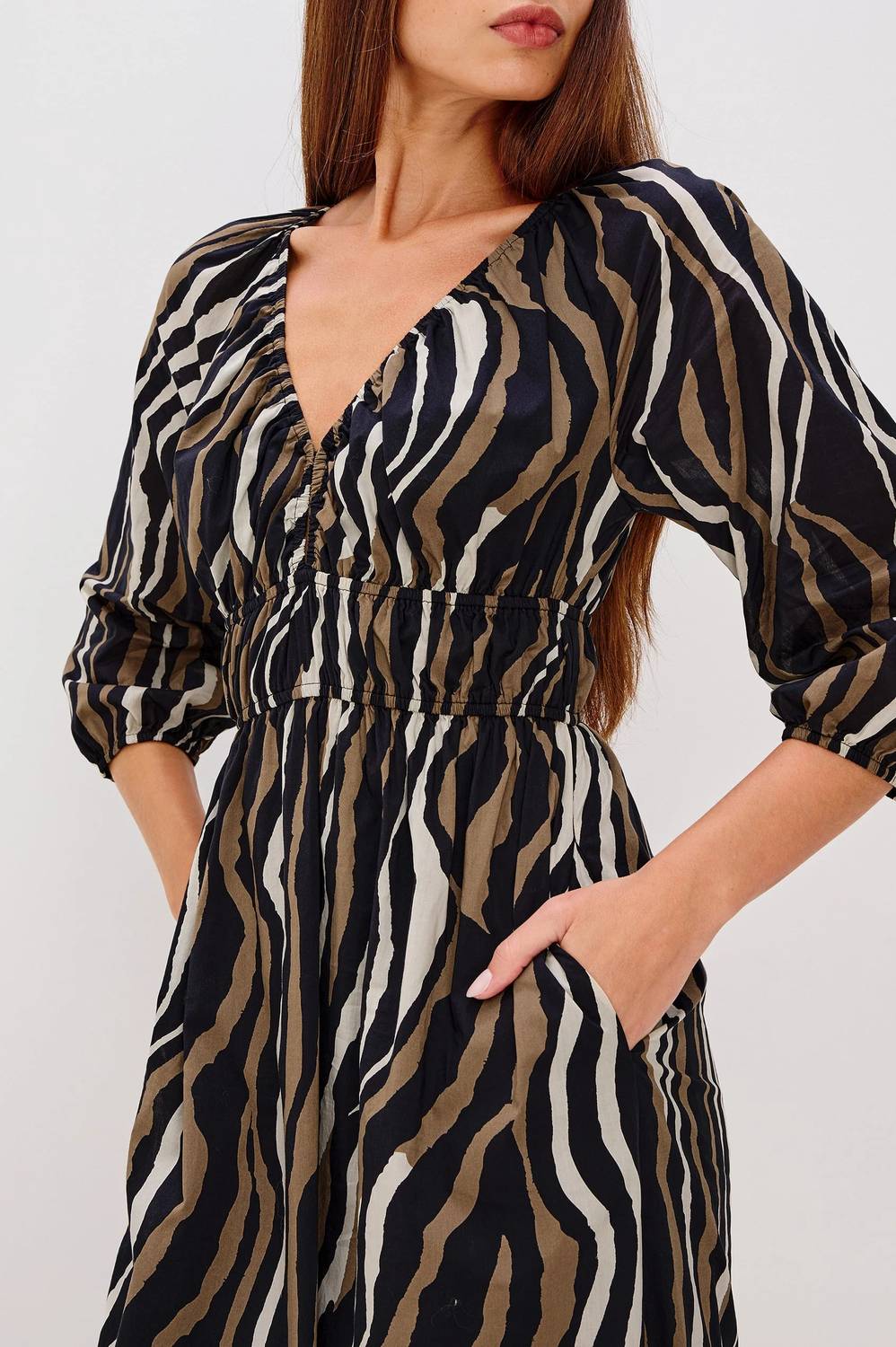 Rails Paio Dress in canyon stripe - women's dress - alternate view