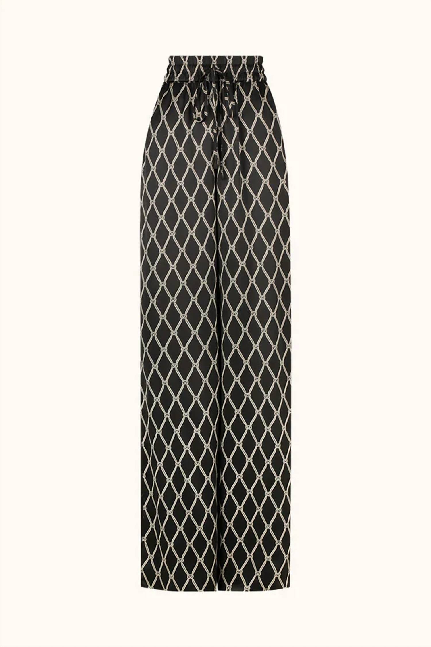 Shona Joy - Silk Contrast Relaxed Pant