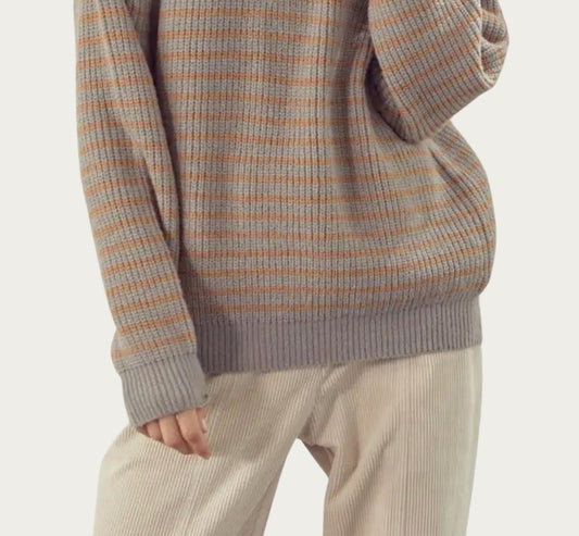 RIBBED HALF-ZIP SWEATER