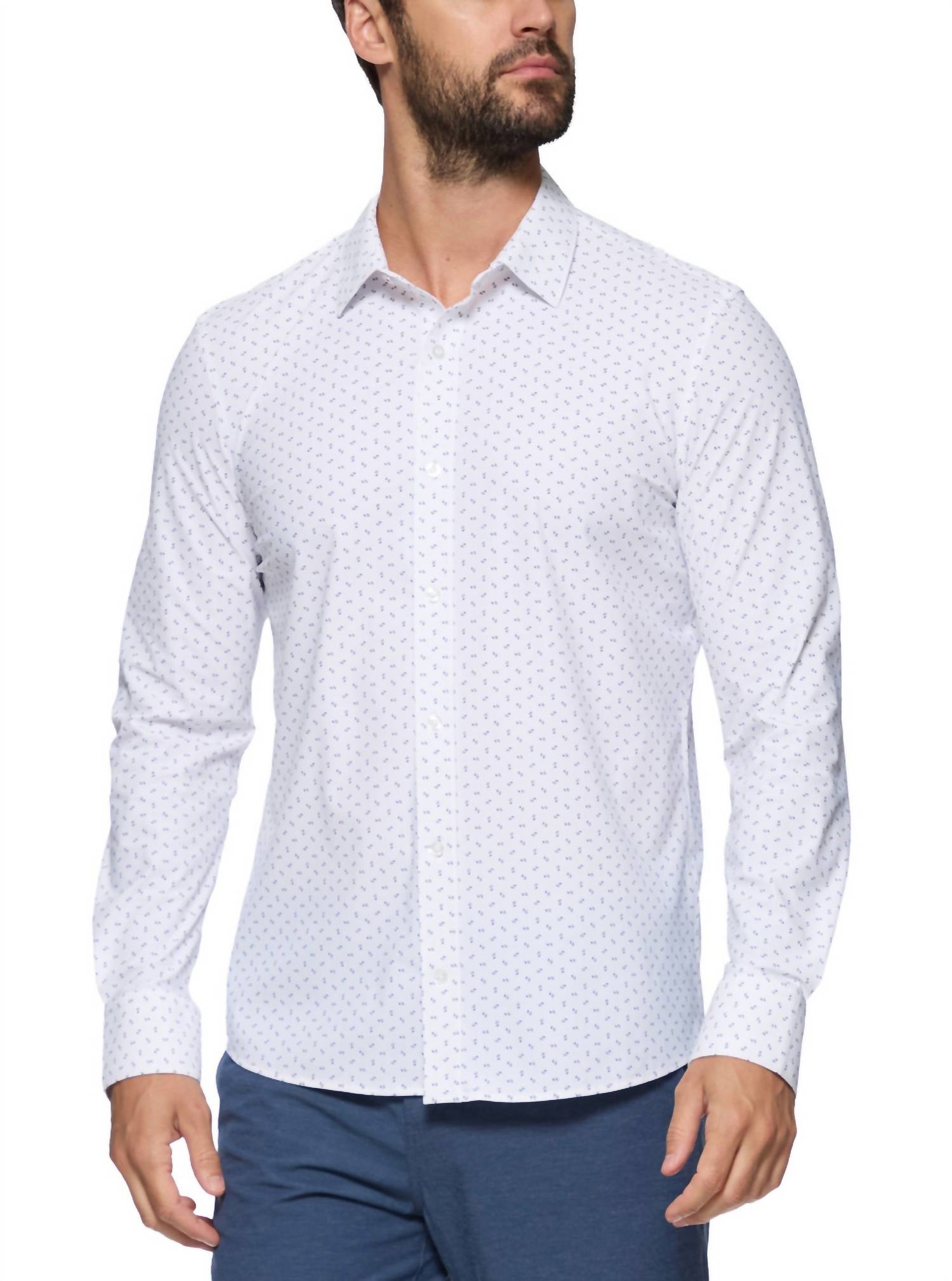 Flags & Anthem - Westover Geo Print Journey Shirt