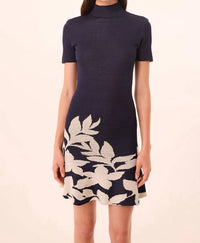 Misa Los Angeles Women's Allie Dress in navy flora - women's dress