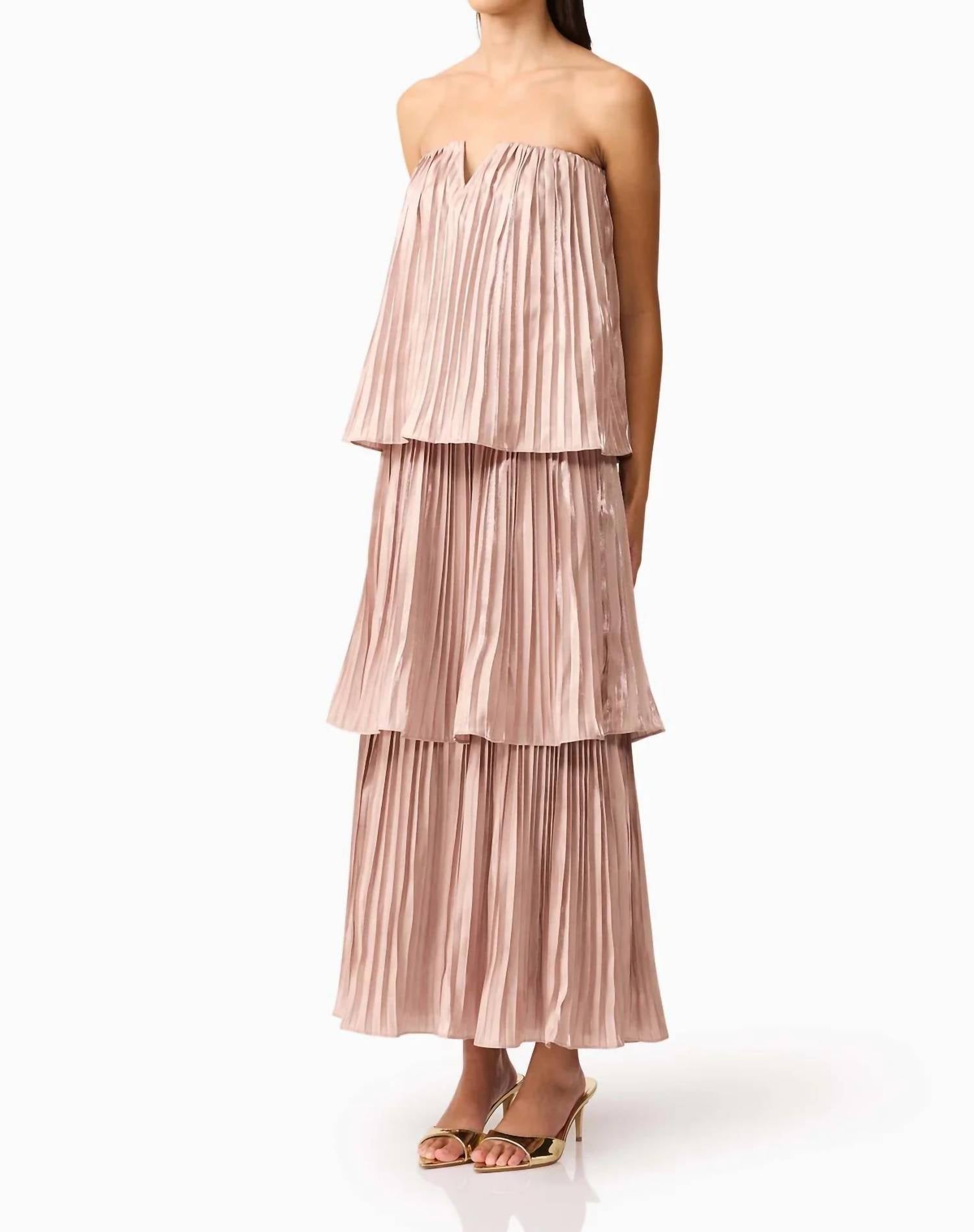 Elliatt - Lison Tiered Strapless Gown