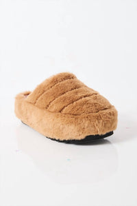 Free People Women's It's A Vibe Platform Slipper in teddy - women's shoe - detail view