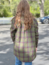 Adora - More Glam Less Grunge Flannel Top