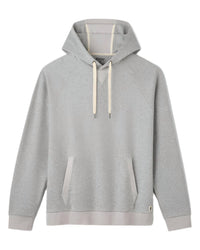 RHONE Heritage Midweight Hoodie in heather gray - men's shirt - detail view