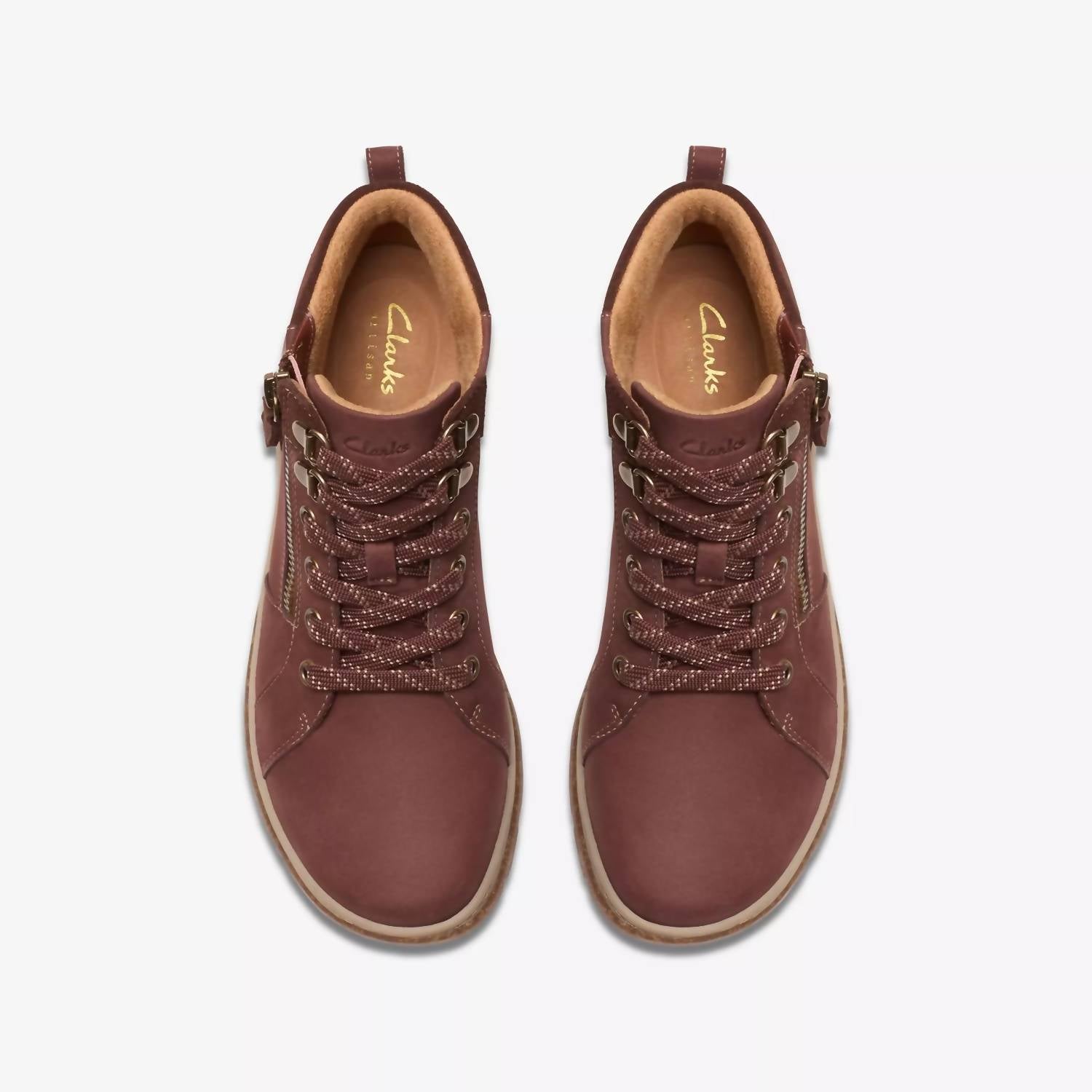 Clarks Women's Orelene Top Waterproof Ankle Boots in british tan nubuck - women's shoe - view 4