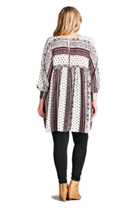 Velzera - Paisley Baby Doll Tunic