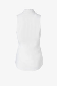Iris Setlakwe - Matte Jersey Sleeveless Pleated V-neck Top