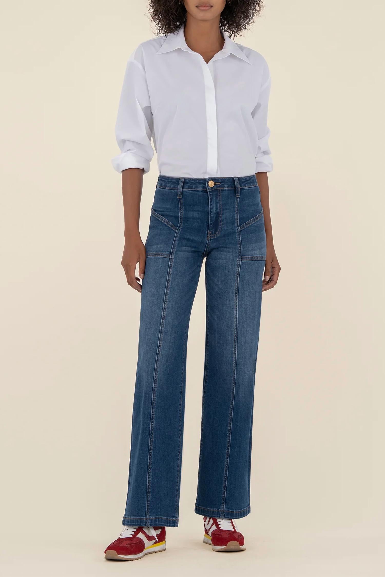 Kut From The Kloth - High Rise Wide Leg Jean
