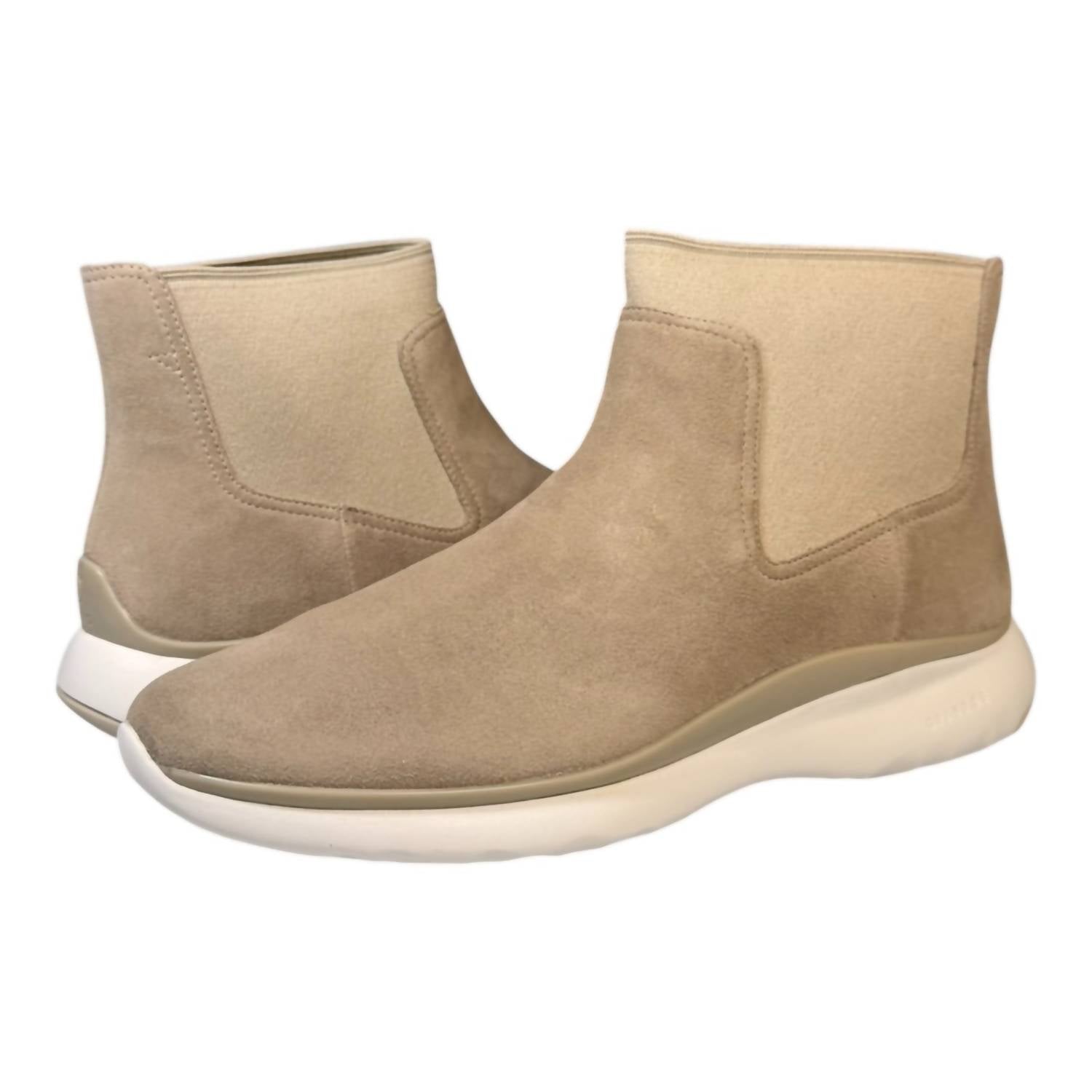 COLE HAAN Women's 3 Zerogrand Chelsea Waterproof Bootie in dove suede - women's shoe - view 6
