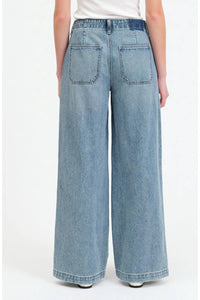 Daze - Kickback High Waist Palazzo Wide Leg Jeans