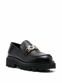 ALOHAS Women's Track Leather Loafers in black - women's flats