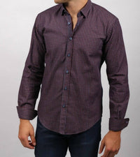 Eight X - Patterned Denim Button Down Shirt