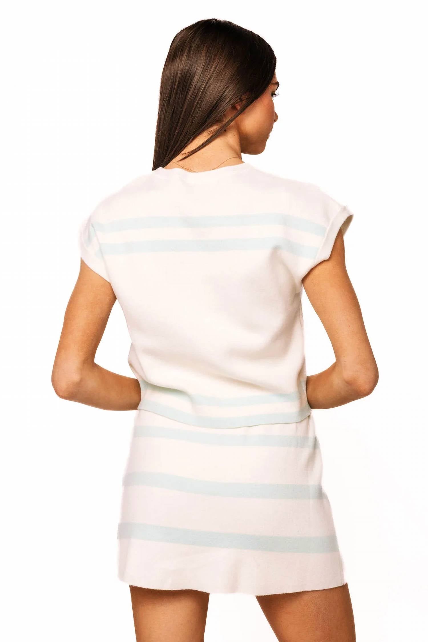Queen Of Sparkles - Striped Knit Skirt