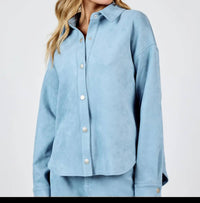 Sadie & Sage - Align Faux Suede Shacket