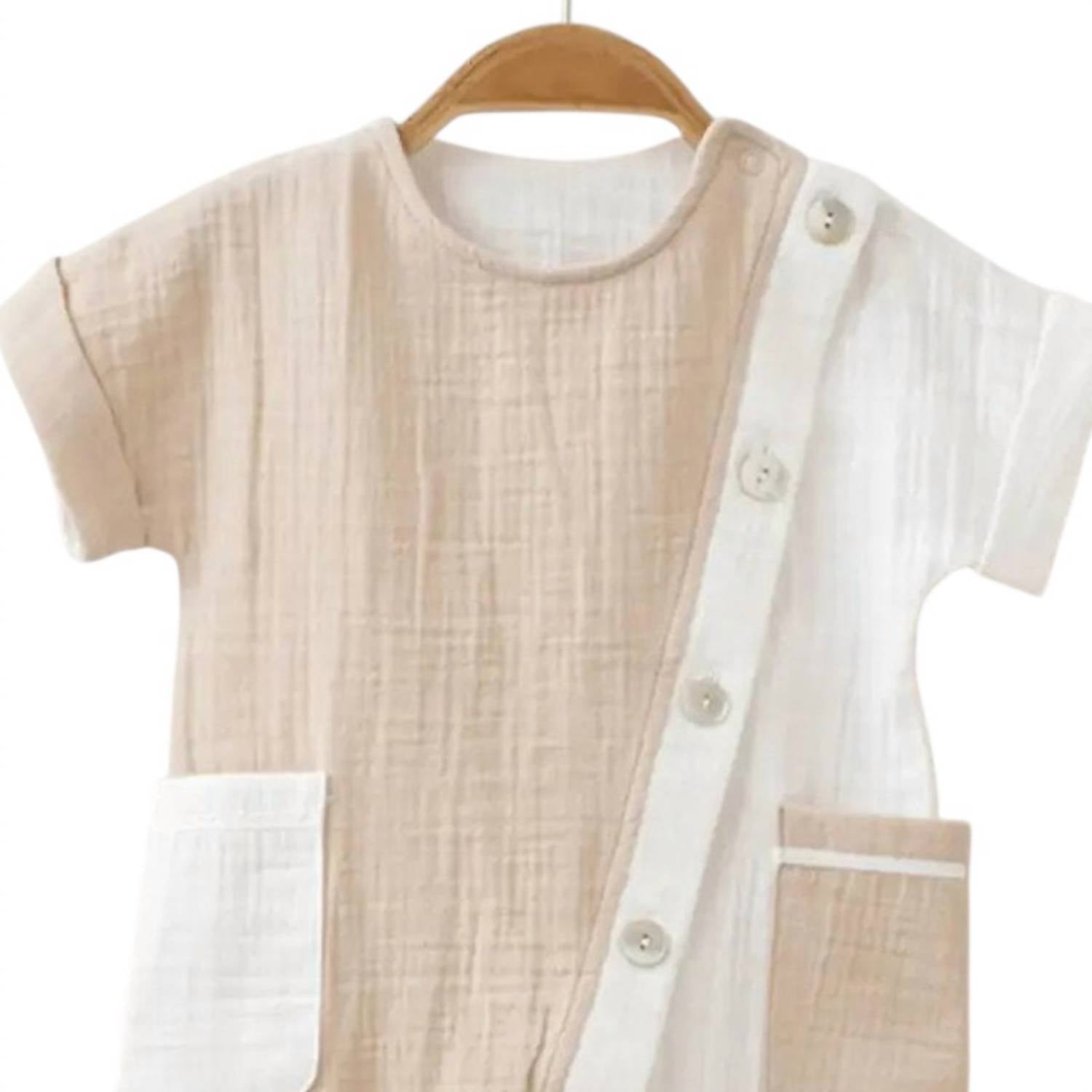 Omnis Pura - Boys Benji Muslin Romper