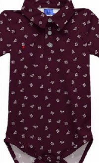 Vive La Fete - Boy's Texas A&m Aggies Logo Short Sleeve Performance Bodysuit