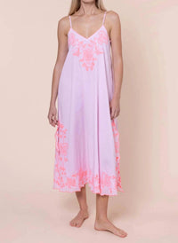 Juliet Dunn - Butterfly Embroidery Slip Dress