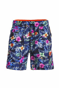 Eight X - Men's Tropical Floral Print Swim Trunks