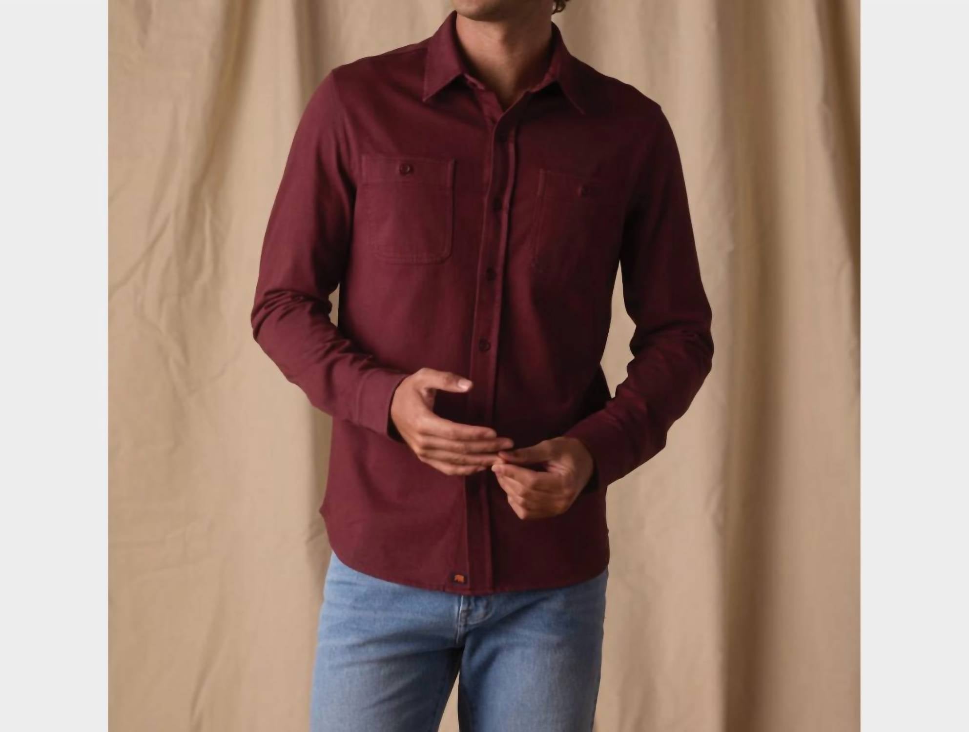 The Normal Brand - Lennox Jersey Button Up