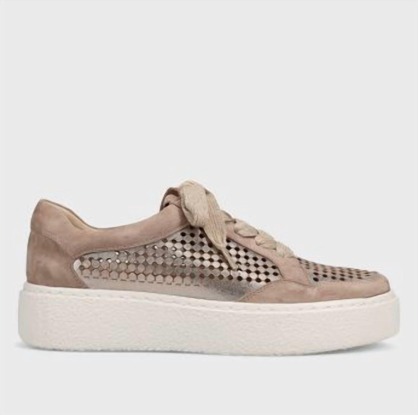 VANELi Women's Yago Lace Up Sneaker in shell mercury - women's sneaker