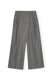 Ganni - Stripe Cross-over Trousers