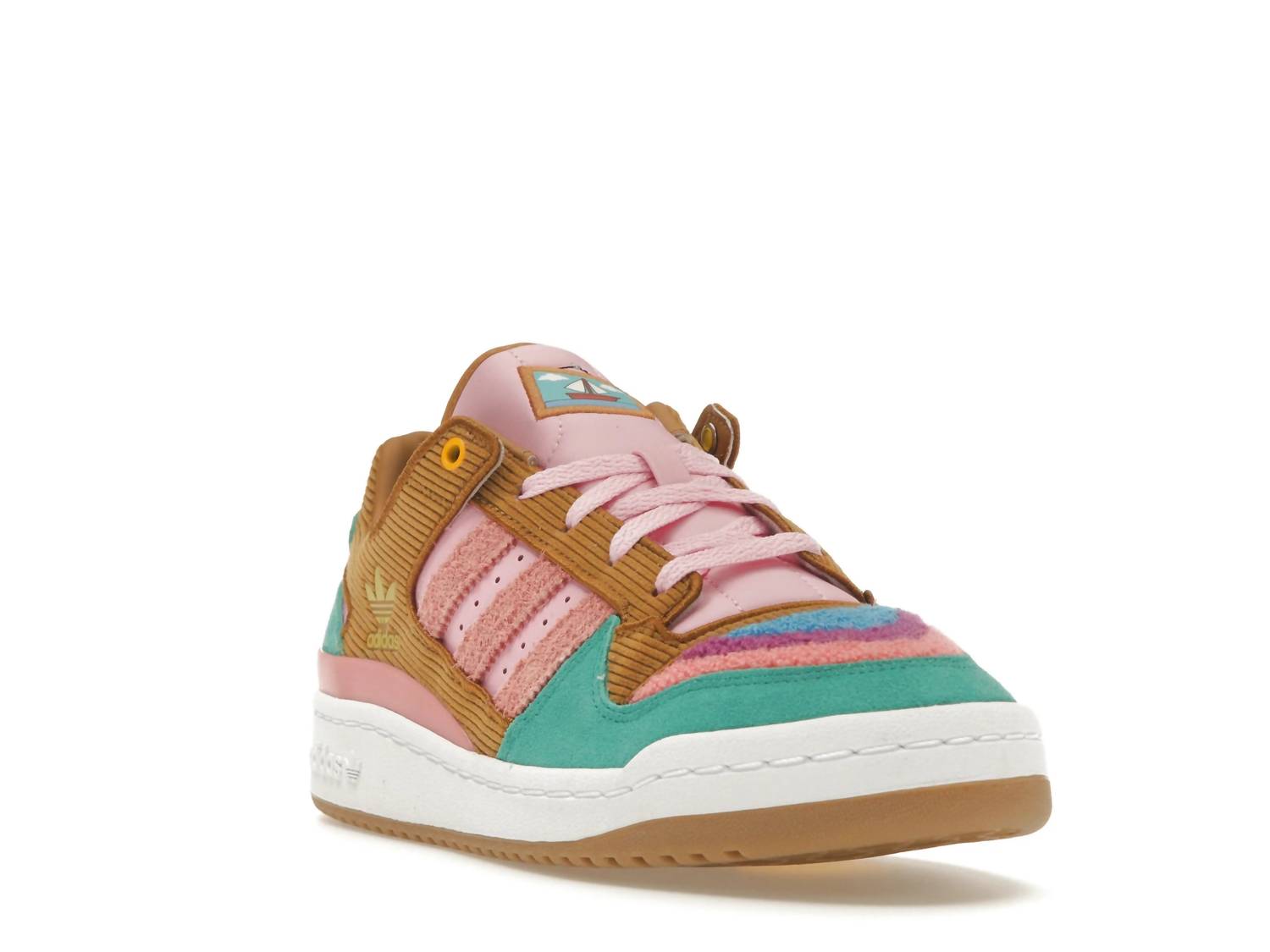 adidas Men's Forum Low The Simpsons Living Room Sneakers in mesa tactile rose cloud white - men's sneaker - view 5