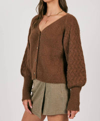 Sage The Label - Sweeping Wind Button Front Cardigan
