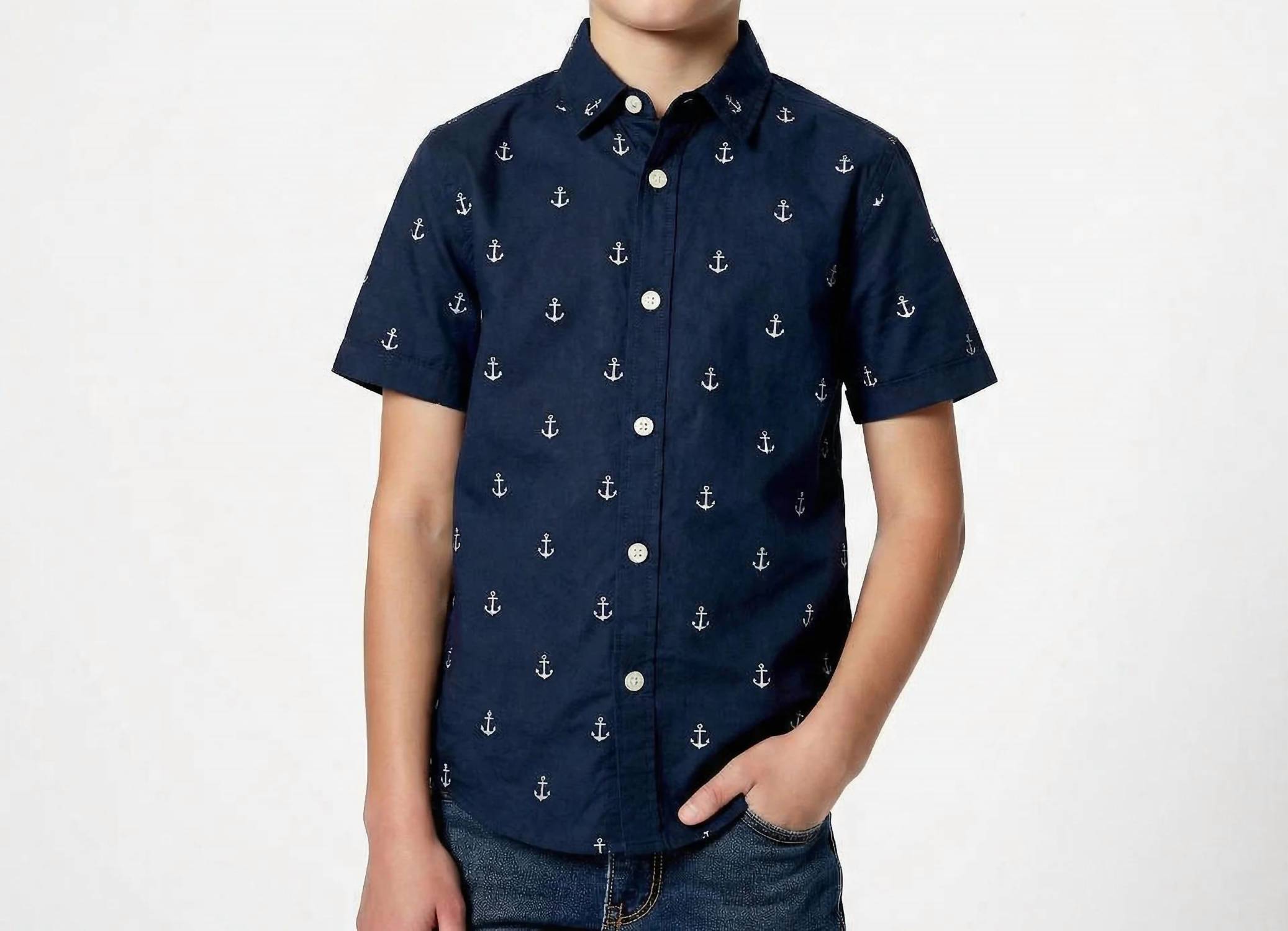 Maddie & Connor Co. - Anchors Away Button Down Shirt