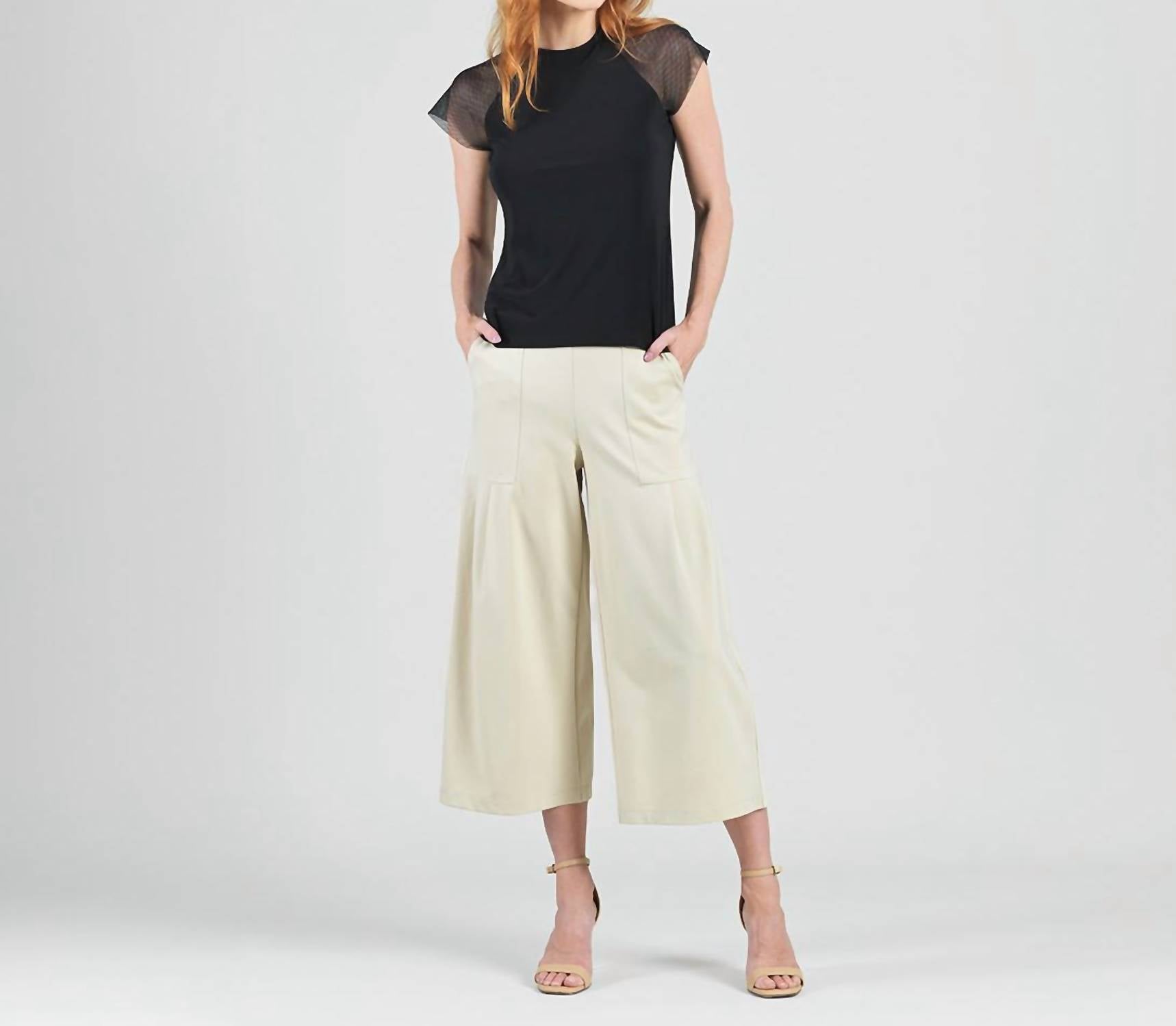 Clara Sun Woo - Mesh Cap Sleeve Top