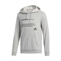 adidas Men's Definition Long Sleeve Basketball Hoodie in medium gray heather - men's shirt - view 8