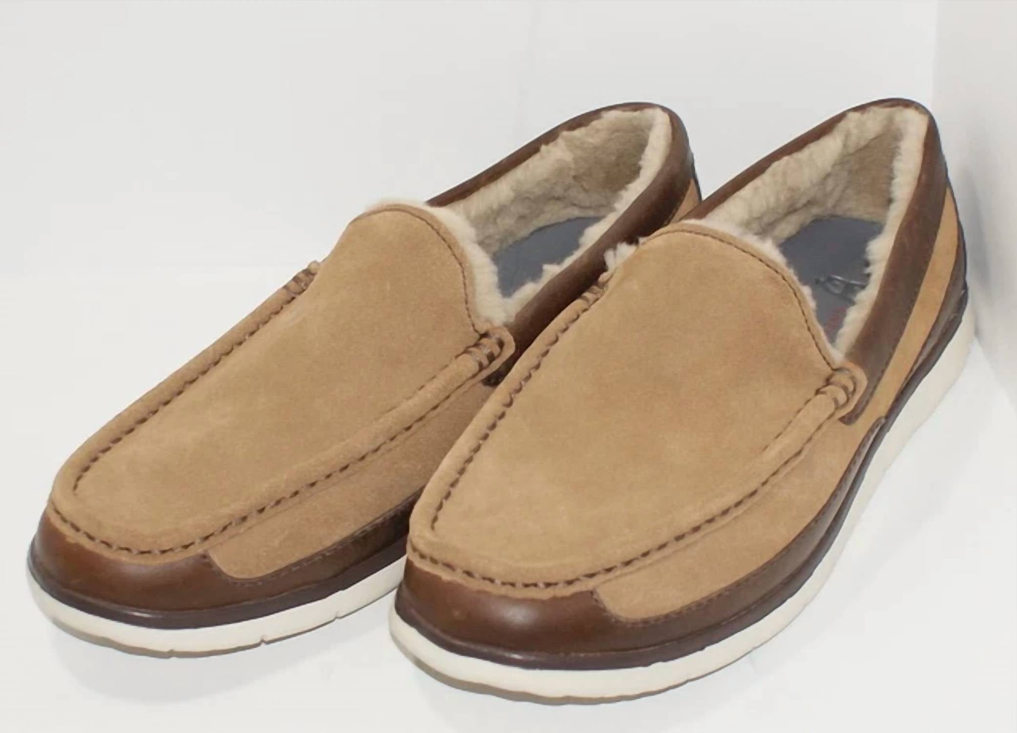 UGG Men’s Fascot Slip-On in chesnut - men's loafer - detail view
