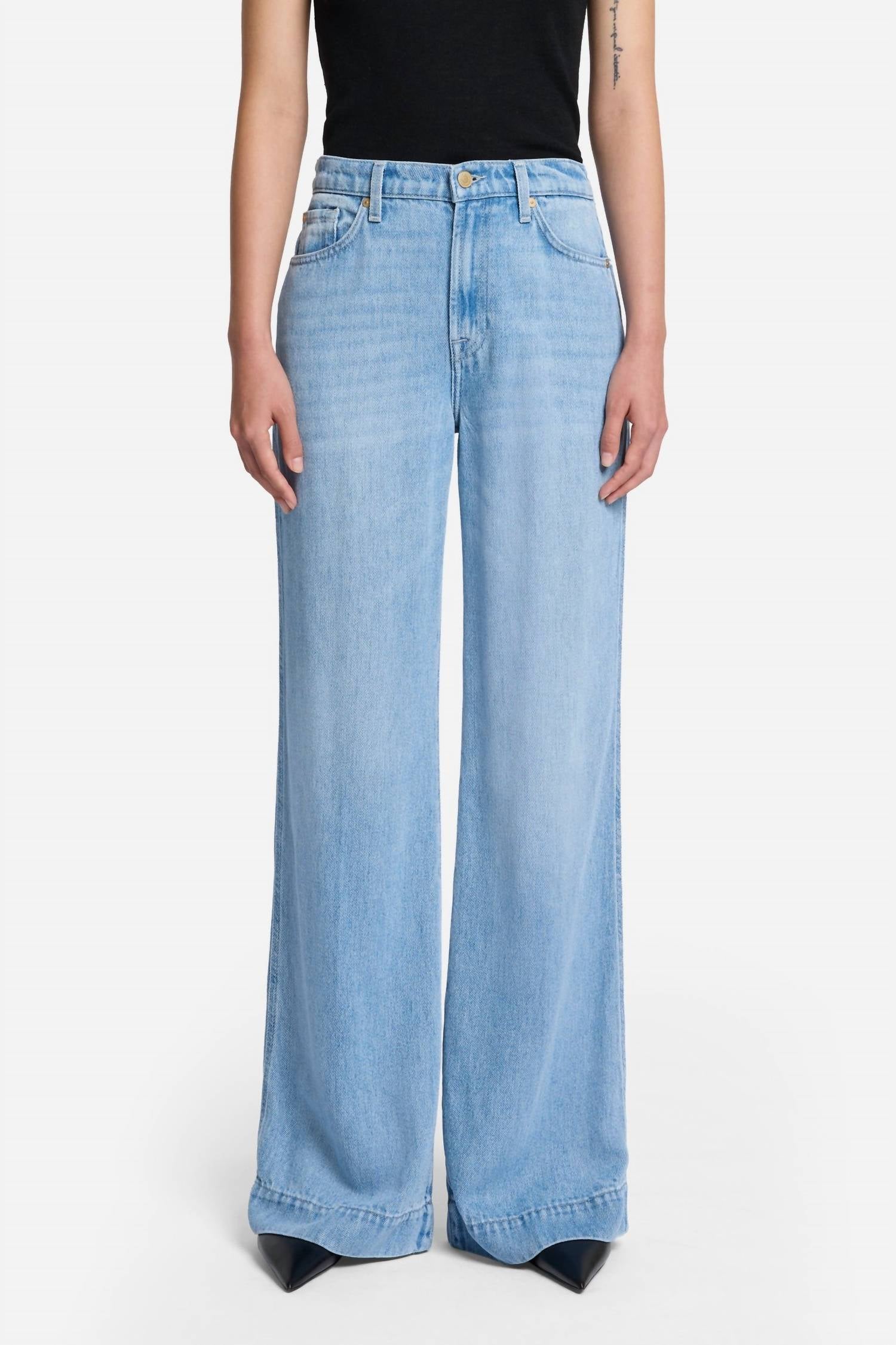7 For All Mankind Modem Dojo Tailorless Jean in storm - women's jeans