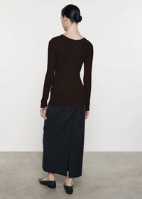 Enza Costa - SILK KNIT CREW TEE