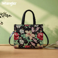 Wrangler - Floral Print Braided Tote Bag
