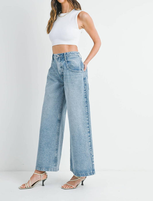 Just Black Denim - Low-Rise Super Wide Leg Jeans
