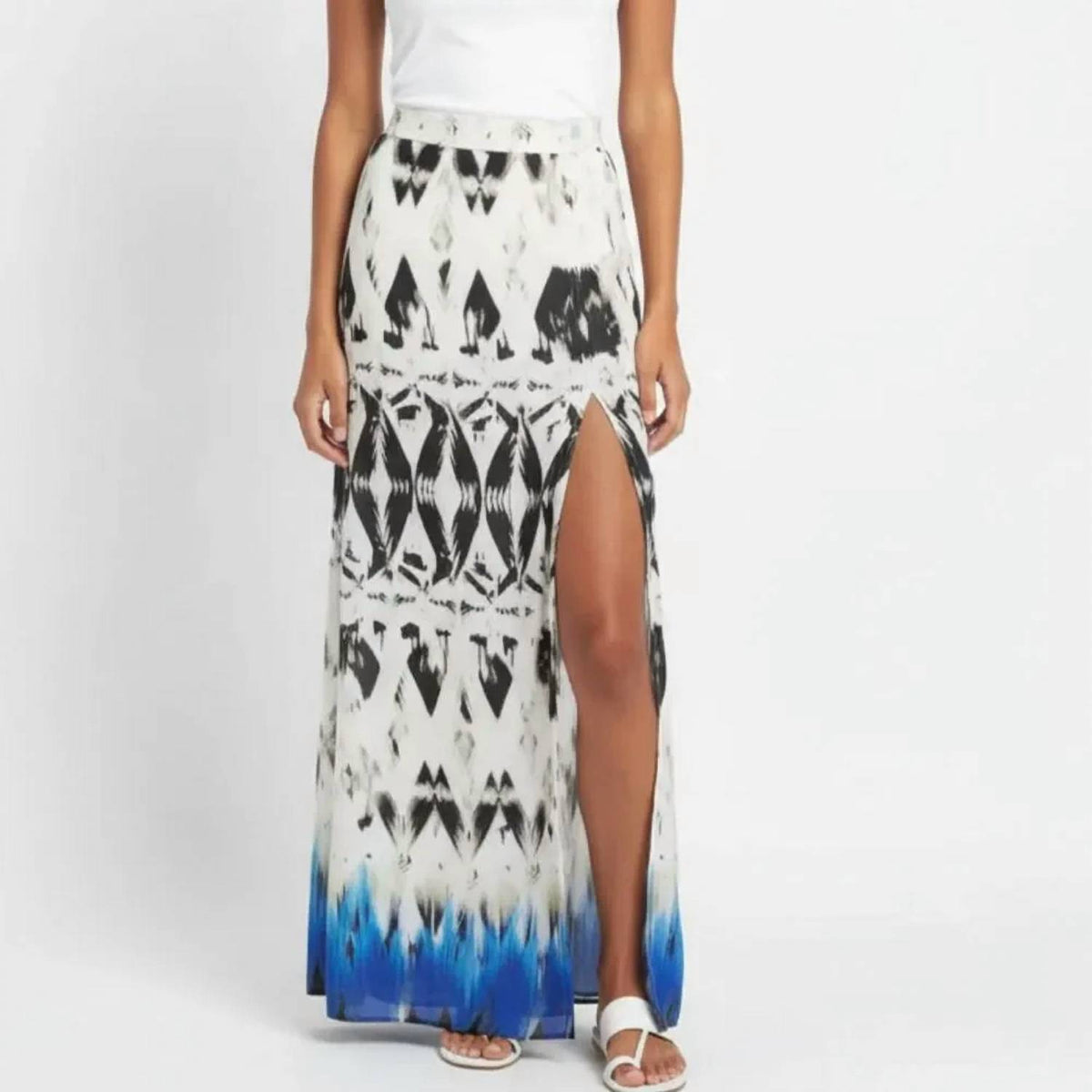 Love Sam - Tie Dye Slit Maxi Skirt