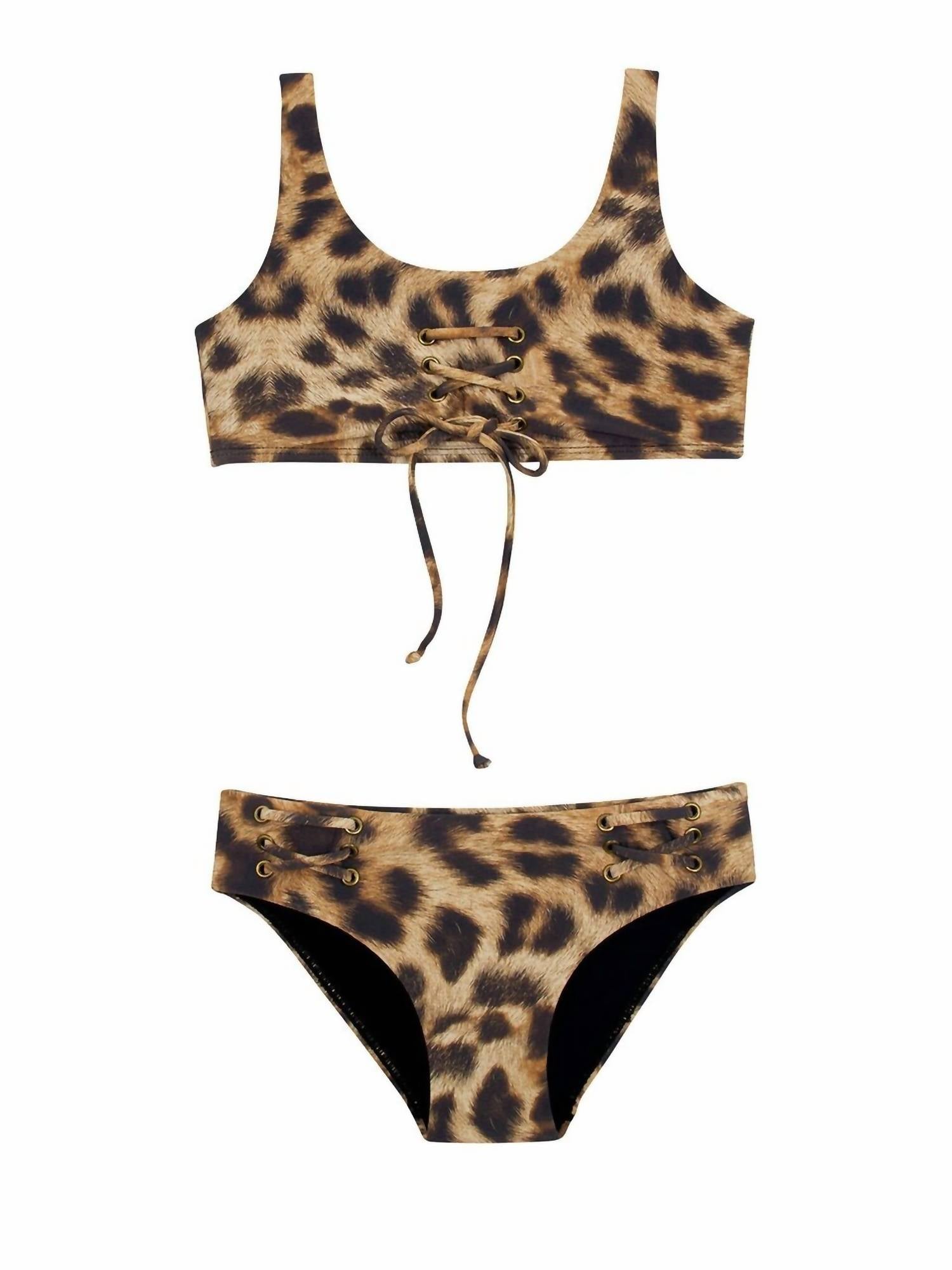 Pily Q - Girls Jungle Lace Up Bikini Set